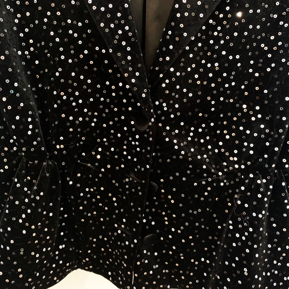 Sequined Velvet Hourglass blazer & OTHER STORIES